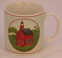 Sakura Warren Kimble COUNTRY LIFE SCHOOLHOUSE Coffee Mug